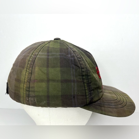 Vintage Polo Ralph Lauren 1994 Plaid Fleece Lined Cap Baseball Hat - Picture 4 of 7